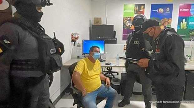 Alias el Gordo fue capturado ayer en el Aeropuerto El Dorado, de Bogotá. 