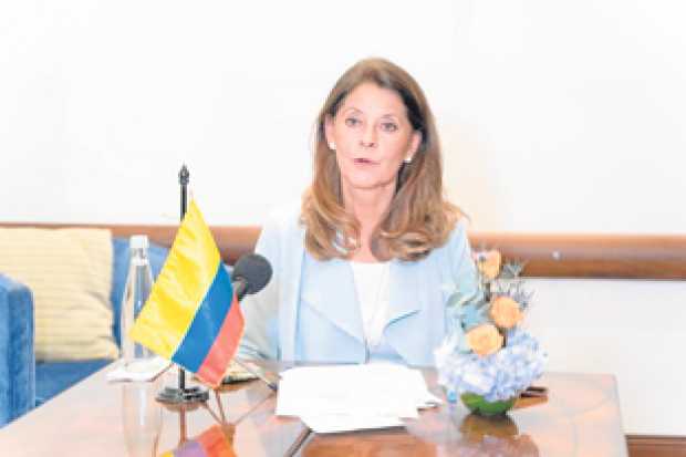 Foto | Archivo | LA PATRIA   Marta Lucía Ramírez, vicepresidenta de Colombia, también se quejó de la acogida que miembros del Go