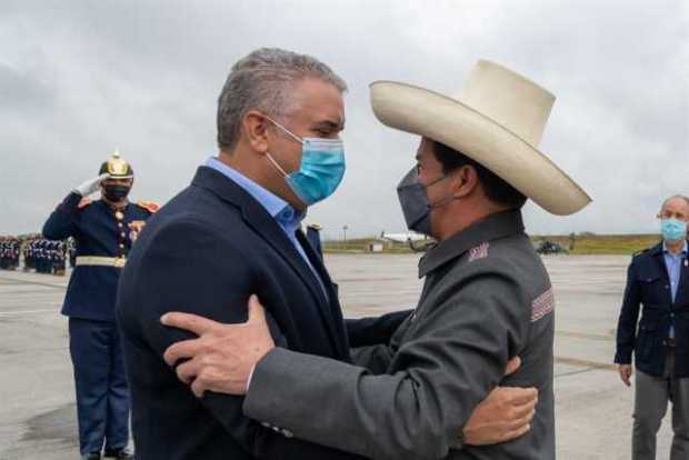  Presidente de Perú llega a Colombia para participar con Duque en VI Gabinete Binacional
