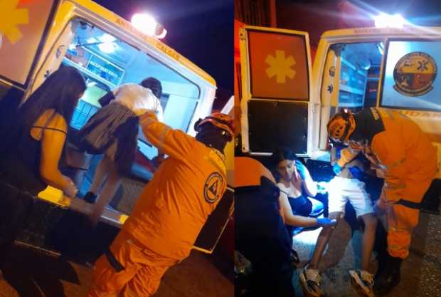 Anserma: Jóvenes de 16 y 18 años, heridos en accidente en moto