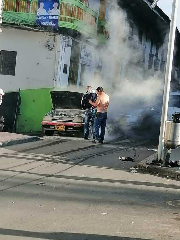 El incendio. El incendio.