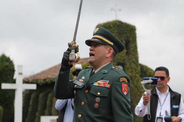 Foto|Luis Fernando Trejos| LA PATRIA Teniente coronel José Francisco Candela Acosta.