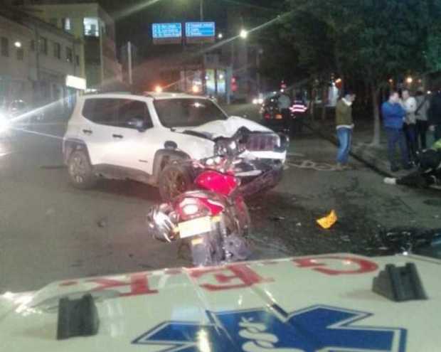 Un lesionado por accidente en la Avenida Santander