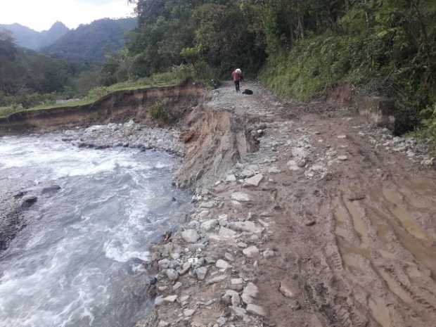 No hay vía en el sector Junin, en Pueblo Nuevo (Pensilvania)