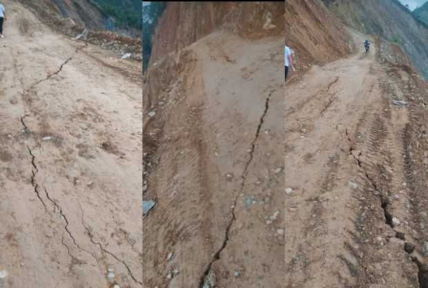 Vía La Luitama-San Bartolomé-Pácora, con paso restringido parcial Vía La Luitama-San Bartolomé-Pácora, con paso restringido parcial