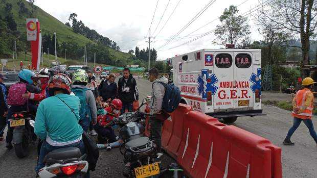 Uno de los accidentes. Uno de los accidentes.