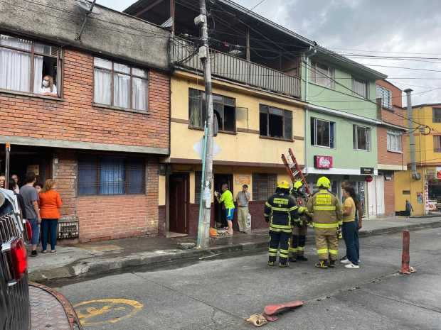 Incendio en Manizales.