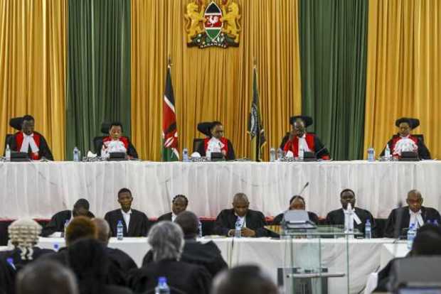 Jueces de la Suprema Corte de Kenia.