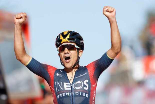 Richard Carapaz sale victorioso en la etapa 14 de la Vuelta a España Richard Carapaz sale victorioso en la etapa 14 de la Vuelta a España