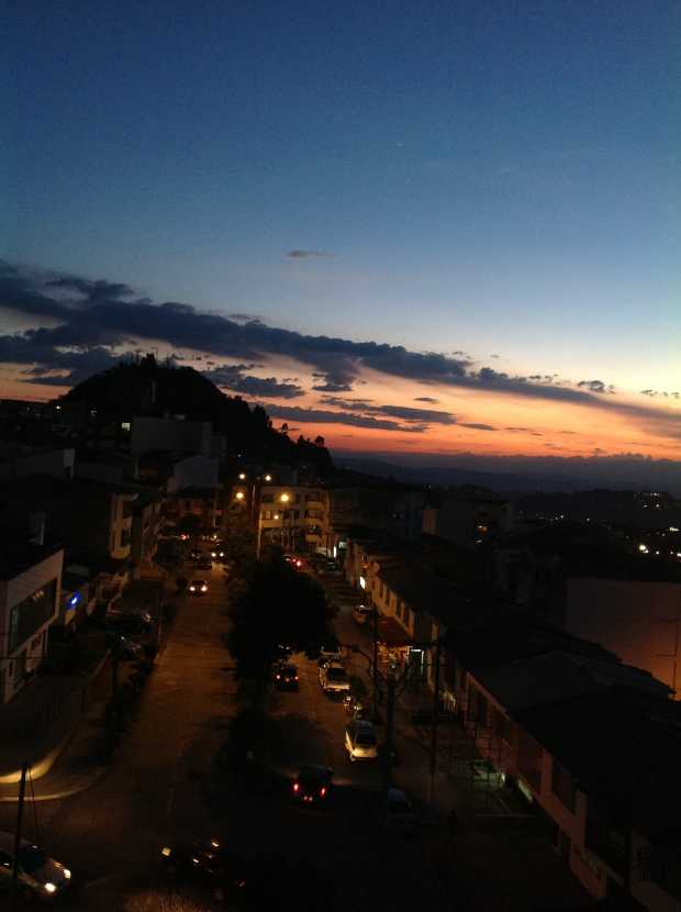 Atardecer en el barrio Palermo