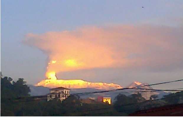 Vista del volcán 