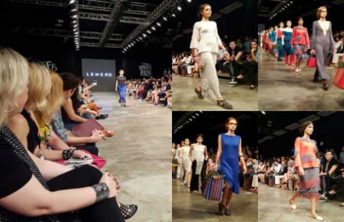 Lenerd, firma del creador colombiano Felipe Santamaría, con su colección 'Diosas de la Plaza'.