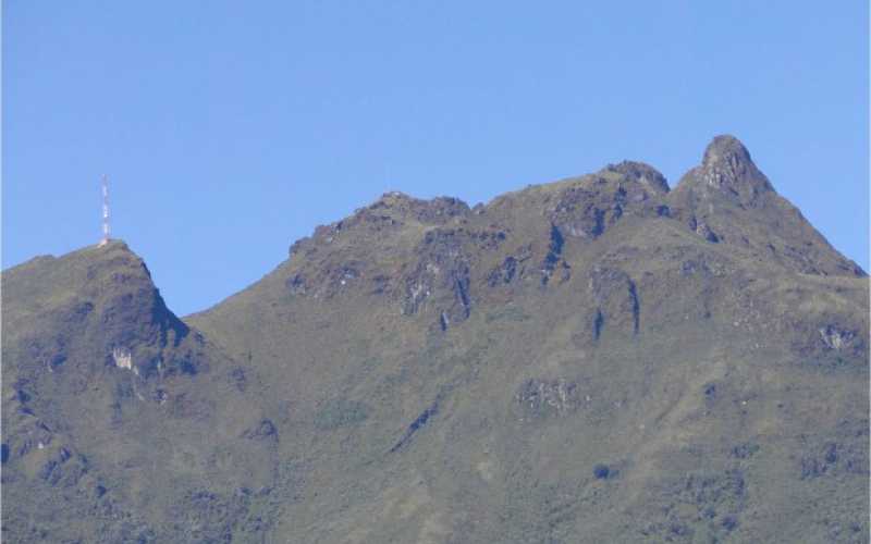 Cerro Bravo visto desde el paraje Delgaditas