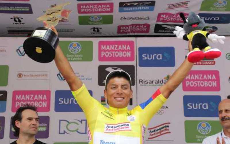 Jónathan Caicedo, campeón de la Vuelta a Colombia. 