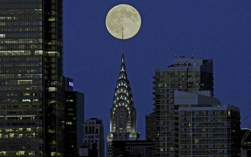 Superluna en Nueva York.