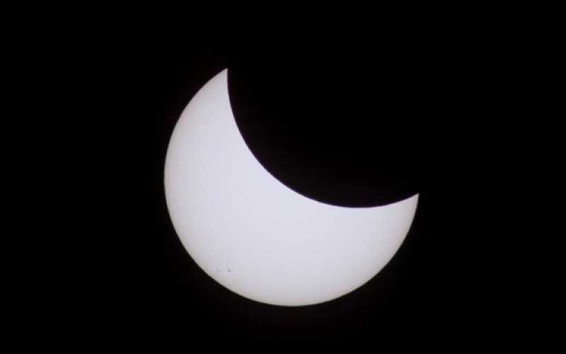 Foto |EFE | LA PATRIA vista del eclipse solar desde Jackson, Wyoming (Estados Unidos) 