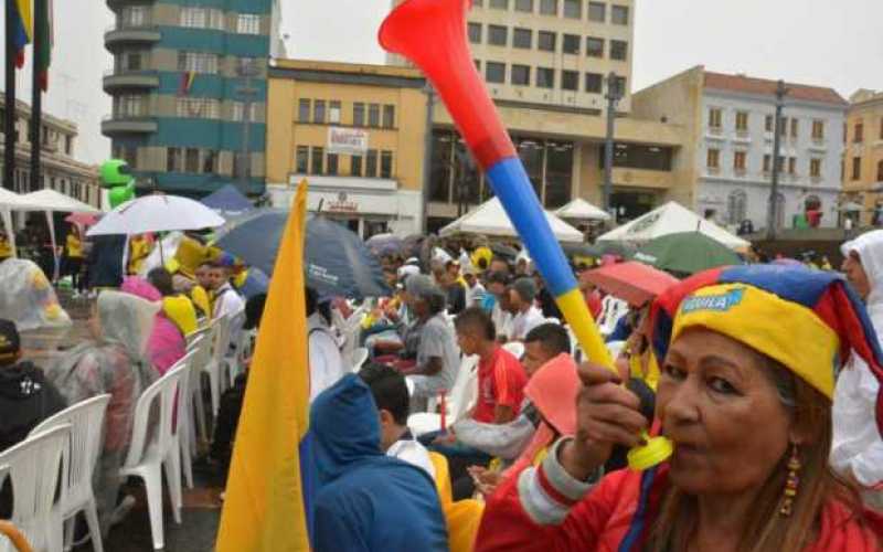 Foto | Freddy Arango | LA PATRIA Plaza de Bolívar de Manizales. 