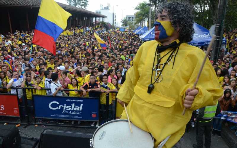 La Alcaldía de Manizales animó a los ciudadanos antes y después del partido en el sector de El Cable. 