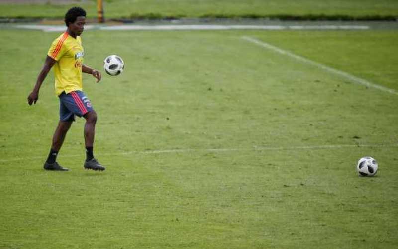 Entrenamiento de la Selección Colombia previo a su despedida rumbo a Rusia 2018