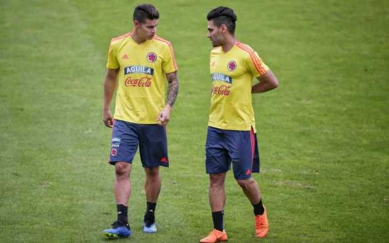 Entrenamiento de la Selección Colombia previo a su despedida rumbo a Rusia 2018