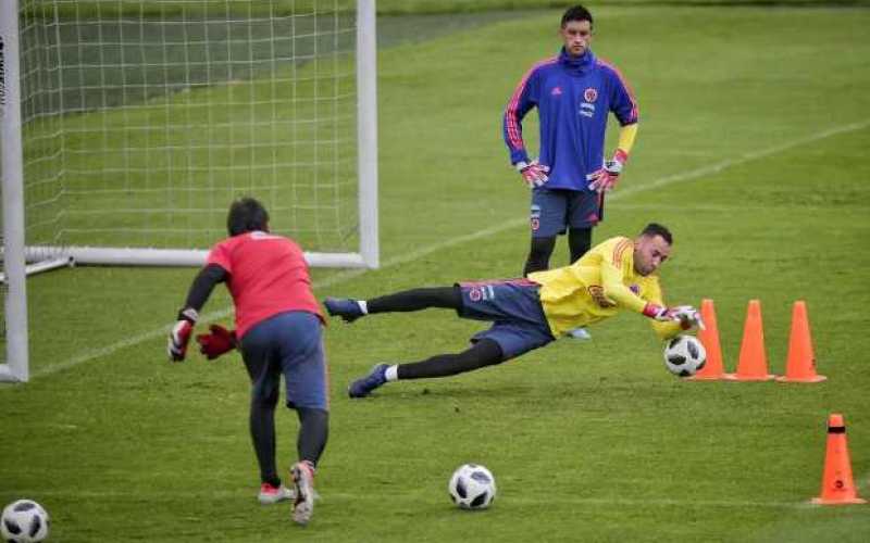 Entrenamiento de la Selección Colombia previo a su despedida rumbo a Rusia 2018