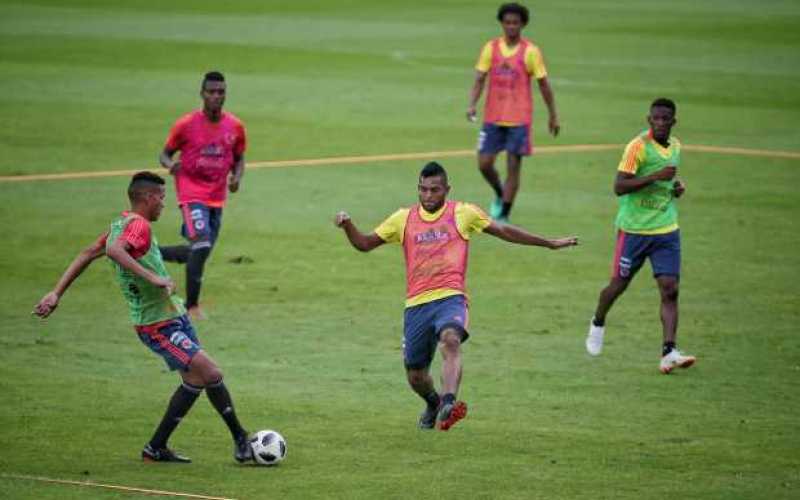 Entrenamiento de la Selección Colombia previo a su despedida rumbo a Rusia 2018