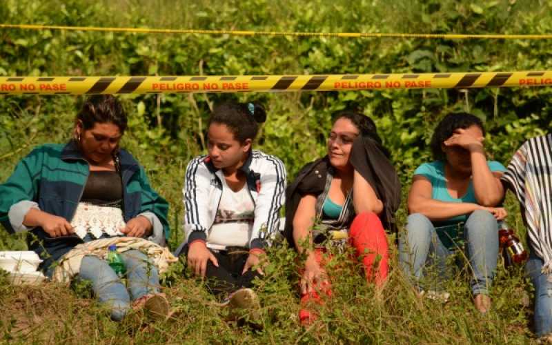 Familiares de mineros desaparecidos 