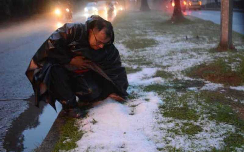 Granizada en Manizales