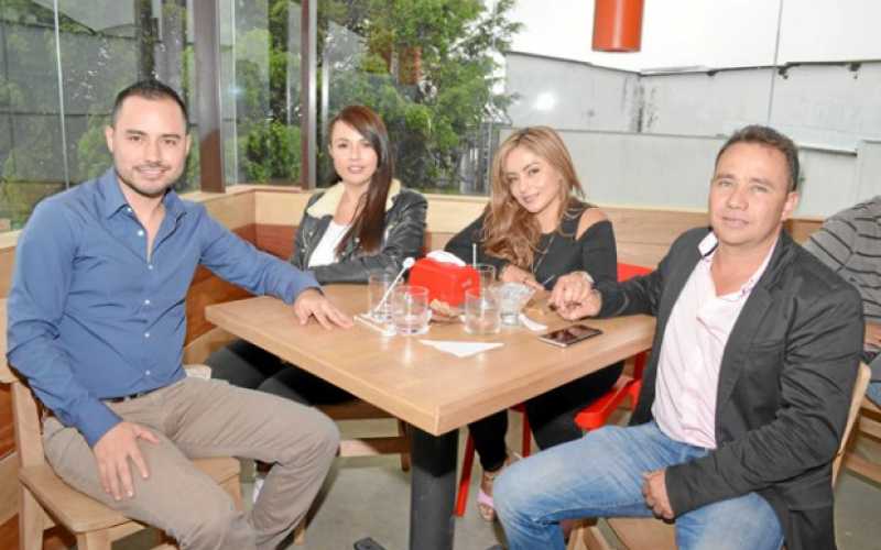 Juan Sebastián Zamora, Paula Cañón, Milena Cuervo y José Duván Restrepo.