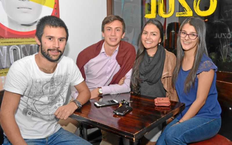 Santiago Balcázar, Santiago Micolta, María Camila Vargas y Laura Bibiana Quintero.