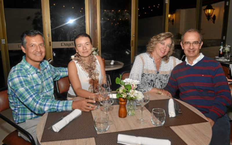 Faiver Montilla, Ana María Paz, Jennifer Verhagem y Álvaro Moreno Londoño.