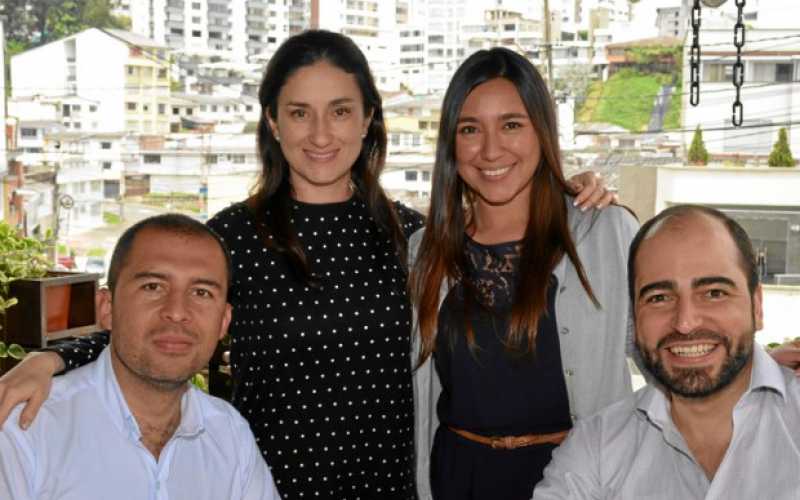 Andrés Martínez, Luisa Mendoza, Andrea Romero y David Tesone.