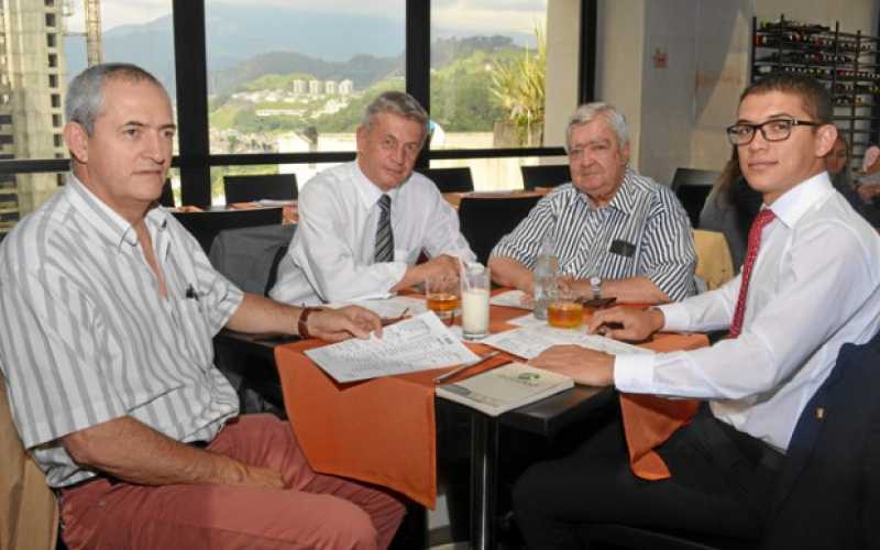 Luis Alfonso Jiménez Alzate, Roy Phillip Parrish Chacón, Guillermo Arango Botero y Enrique Carlos Mercado Suárez.