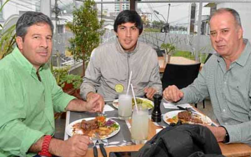 Ricardo Gómez, Carlos Julio Mosquera y Carlos Alberto Palacio.