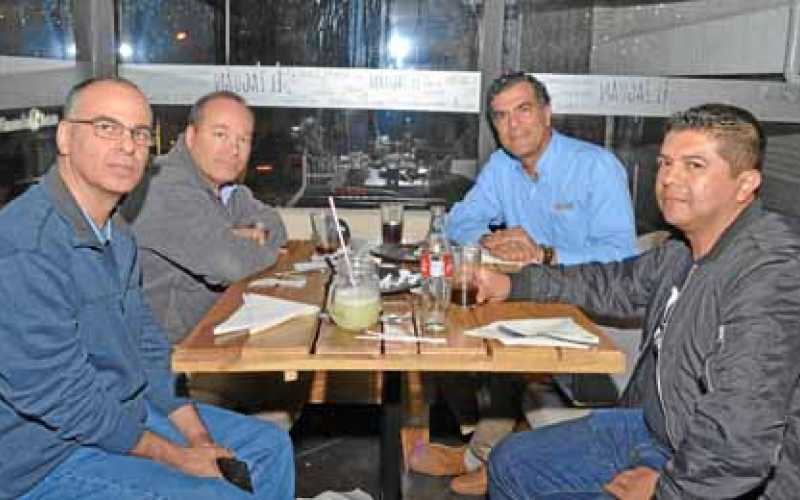 Sergio Arango Ferrer, Alfredo González Villegas, Luis Palacio Vásquez y Juan Carlos Melo Zapata.