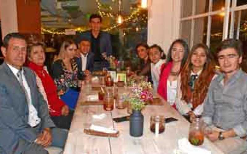 Foto | José Fernando Tangarife | LA PATRIA Arcesio Serna López, María de los Ángeles López de Serna, Dana Sofía Taborda Ortega, 