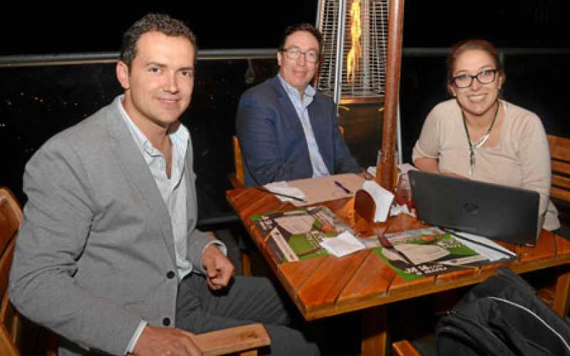 Santiago Isaza Arango, Felipe Barrera Osorio y María Camila Arango Isaza.