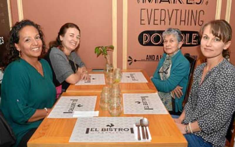 Katherin Velásquez Guerra, Ana María Paz González, Luz Helena López Bustamante y Paula Gallo Botero.
