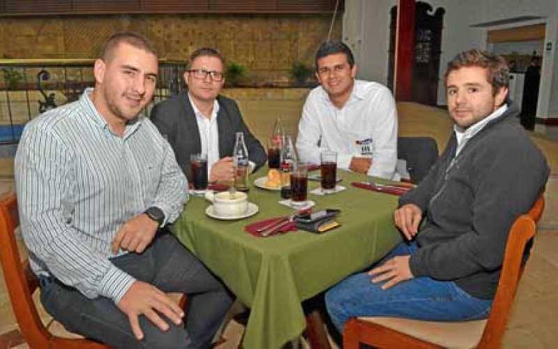 Juan Pablo Ramírez Hoyos, John Eduard Sánchez Sánchez, Anderson Gallego González y Jaime Martínez Ramírez.