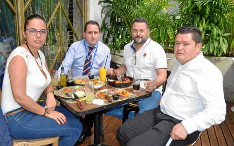 Lina Arredondo Montes, Luis Ángel Martínez, José Ángel Crego y Fabián Andrey Garzón.