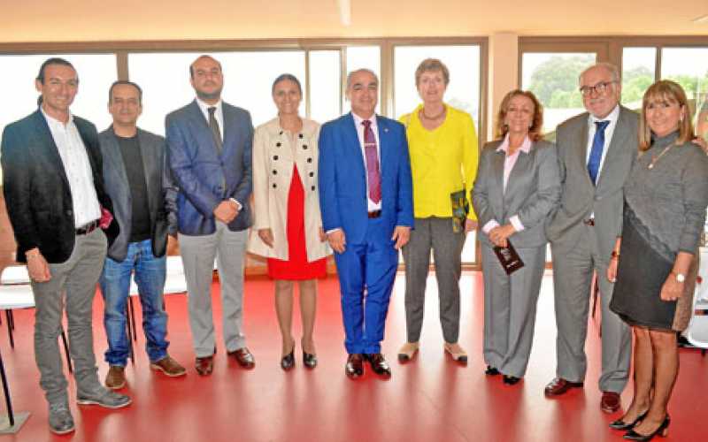 Yovanny Betancur Santa, docente de la U. de Caldas; Leonardo Marulanda Rivera, director de la Orquesta Sinfónica de Caldas; Jona