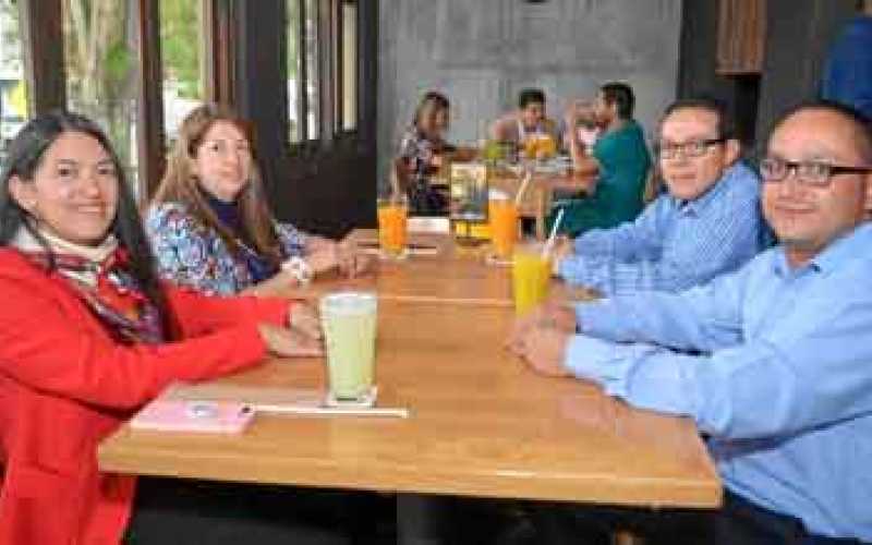 Pilar Ramírez Henao, Pilar González Salgado, Diego Moreno Román y Camilo Cadavid Muñoz.