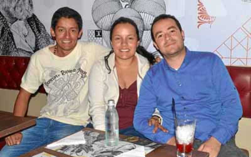 Federico Murillo Ríos, Daniela Murillo Ríos y Daniel Zapata López. 