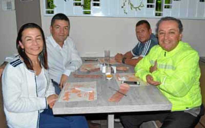 Gladys López López, José Duván Vásquez Salazar, Ferney Duque Sánchez y Esteban Jaramillo Osorio.