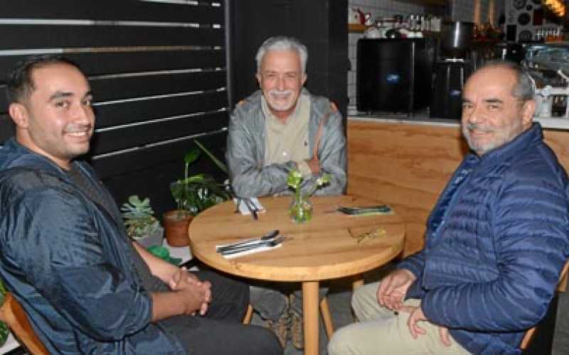 Juan Lizarralde Trujillo, Jorge Botero Echeverri y Luciano Jaramillo Durán.