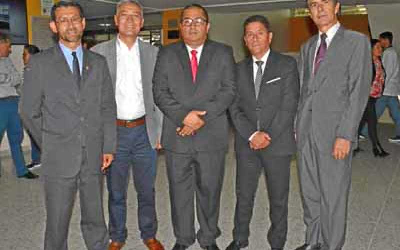 Foto | José Fernando Tangarife | LA PATRIA José Fernando Chavarriaga Montoya, presidente del Consejo Directivo; Juan Carlos Góme