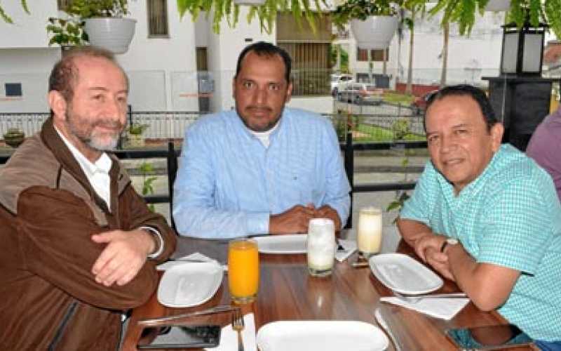Luis Fernando Franco Hoyos, Óscar Ballesteros Hernández y Carlos Humberto Velásquez Patiño.