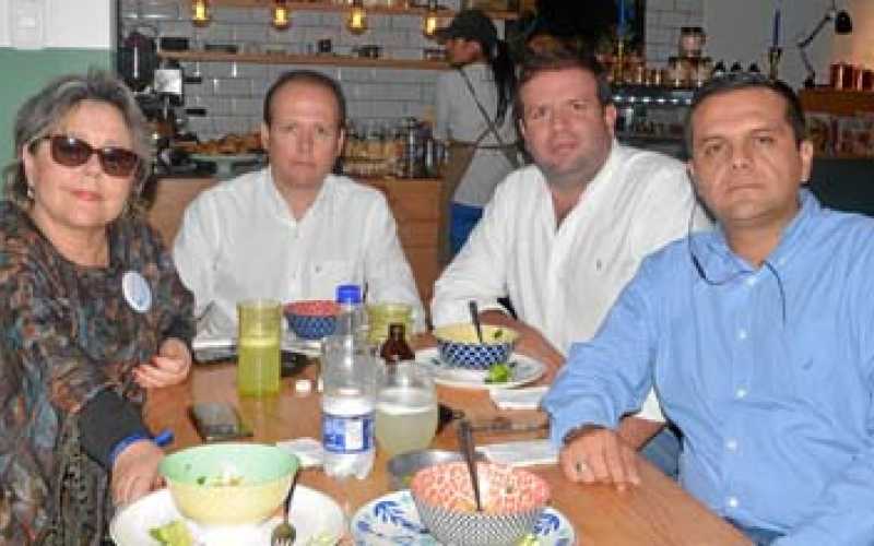 Lina Rivas Ángel, Alejandro Maya Martínez, Andrés Toro Pava y Luis Felipe Gómez Aristizábal.
