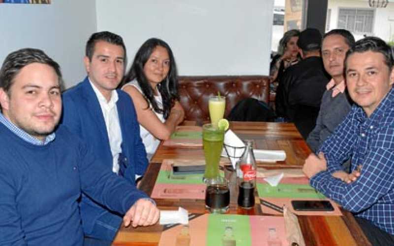 John Guerrero Báez, John Manosalva Barrera, Cristina Dávila, Luis García Morales y Sergio Escudero Restrepo.