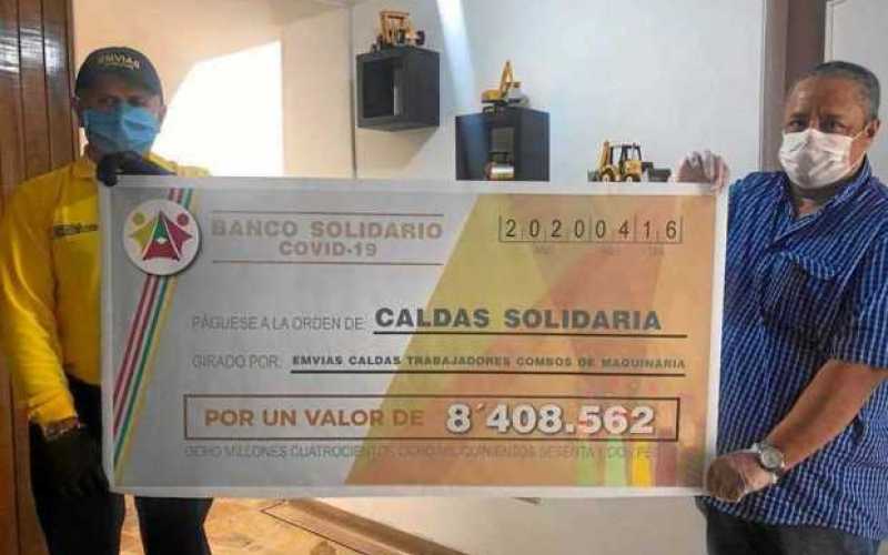 Foto|Lector interactivo| LA PATRIA Con la donación voluntaria de un día de trabajo, los operadores de maquinaria amarilla, mecán